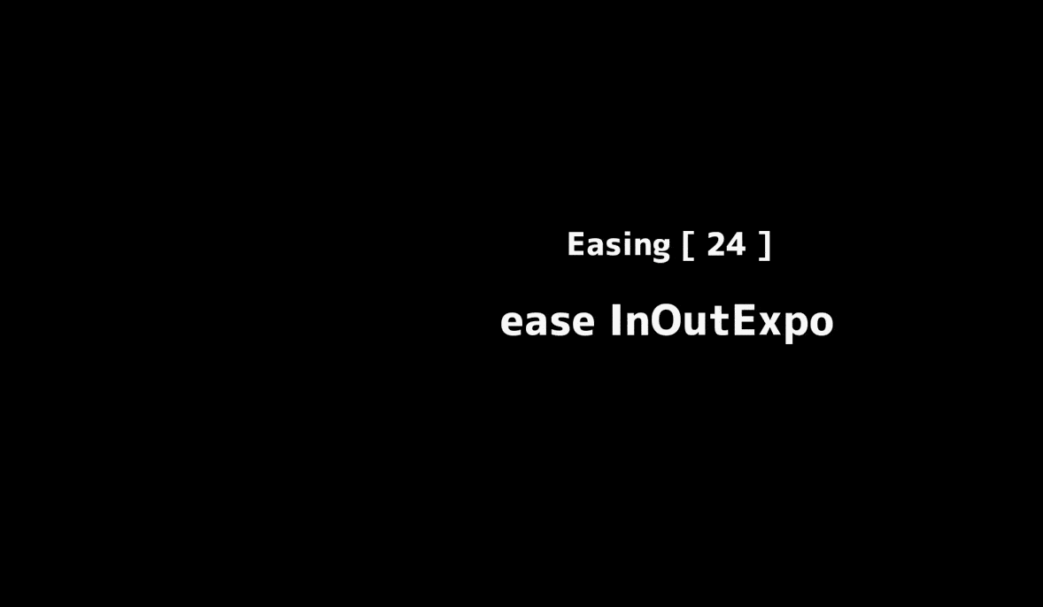 イージング番号24番「ease InOutExpo」